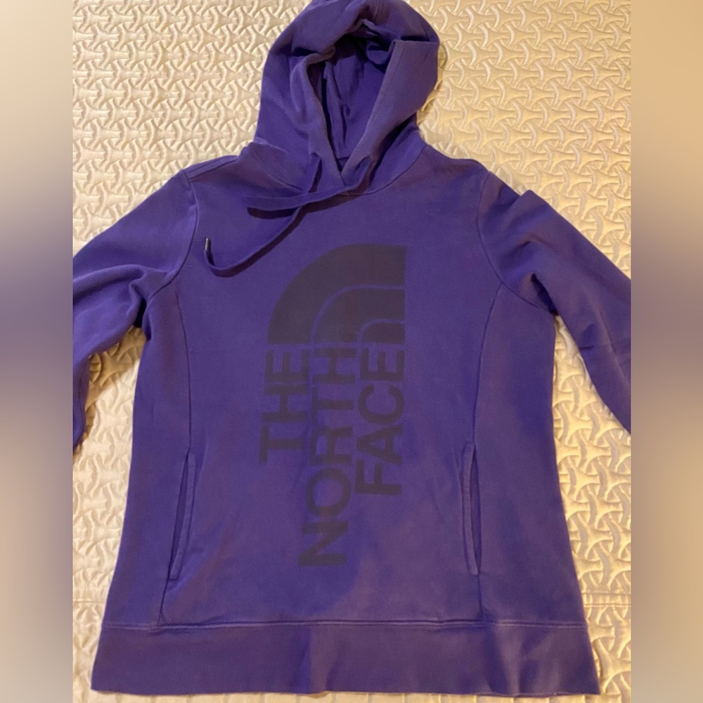 The North Face pullover hoodie, purple (L)